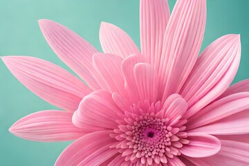 Top view image of flowers, fruits, and vegetables composition over pastel background Generative Ai