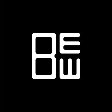 BEW letter logo abstract creative design. BEW unique design	