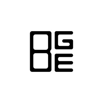 BGE letter logo abstract creative design. BGE unique design	