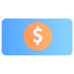 The Money icon is a symbol of currency, wealth, and financial value, commonly used in finance or investment-related apps and websites