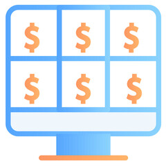 The Investment icon is a symbol for financial investments or funding, often used in finance or investment-related software