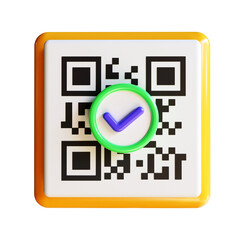 Scanning QR code, QR code verification, download page of the mobile apps, transaction with QR code from online payment, shopping special offer promotion via smartphone, 3d rendering