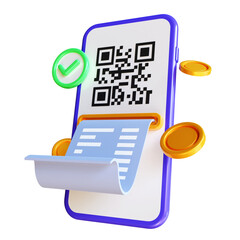 Scanning QR code, QR code verification, download page of the mobile apps, transaction with QR code...