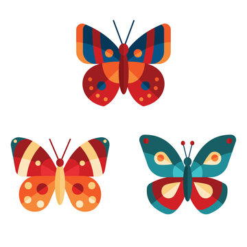 Butterfly vector, Butterfly illustration, Butterfly icon, Butterfly icon vector, Insect vector illustration,