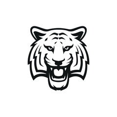 tiger head logo icon vector illustration