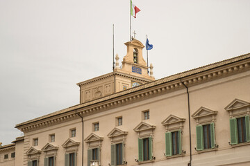 Fototapeta na wymiar ITALIAN GOVERNMENT PALACE IN ROME
