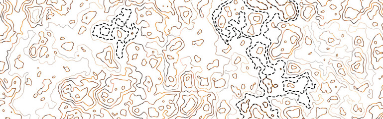 Topographic map background concept. Vector abstract illustration. Geography concept. The stylized height of the topographic map contour in colorful lines	
