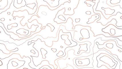 Topographic map background concept. Vector abstract illustration. Geography concept. The stylized height of the topographic map contour in colorful lines	
