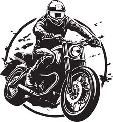 biker on motorcycle