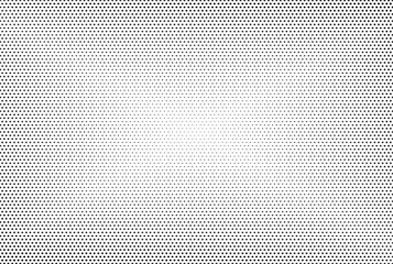 Halftone vector background. Monochrome halftone pattern. Abstract geometric dots background. Pop Art comic gradient black white texture. Design for presentation banner, poster, flyer, business card.