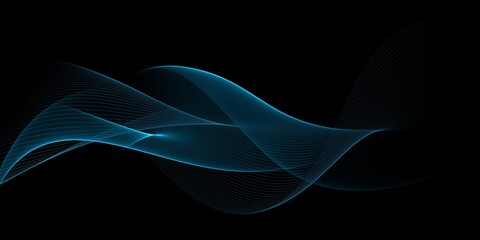 Color light blue abstract waves design
