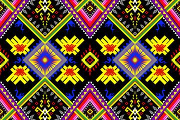 Native geometric traditional seamless patterns. Ethnic geometric ornaments motive African American style. Designs for fabric, clothing, fashions, textile, background, wallpaper, illustration, texture
