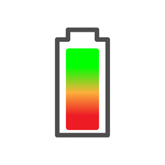 illustration of a battery vector, power icon
