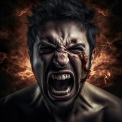 Angry, Emotion, Face, Frustration, Aggression, Negative, Generative AI, Generative , KI