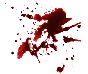 Blood drops cut out