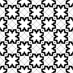Geometric pattern.  Black and white pattern for web page, textures, card, poster, fabric, textile.