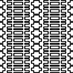 Seamless repeating pattern.  Black and white pattern for web page, textures, card, poster, fabric, textile.