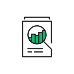financial increase or data performance icon