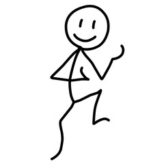 Happy Stick Figure