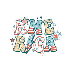 America slogan vectors