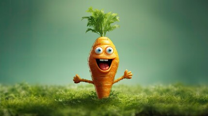 Comedy Vegetable: A Funny Carrot Generated by AI