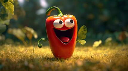 Comedy Vegetable: A Funny Pepper Generated by AI