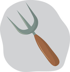 Tool for weeding beds. Tool for gardening. High quality vector illustration.
