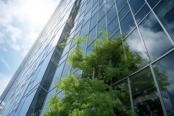 Obraz na płótnie Canvas modern office building with windows , ai generative