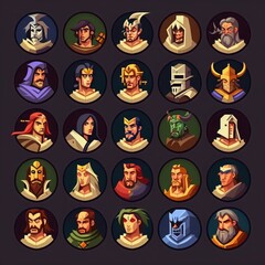 knight medieval character avatar ai generated