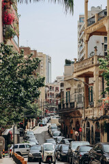 Beirut, Lebanon — 24.04.2023: Old houses in the Achrafieh district in Beirut.