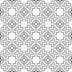 Seamless repeating pattern.  Black and white pattern for web page, textures, card, poster, fabric, textile.