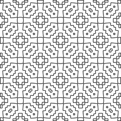 Seamless repeating pattern.  Black and white pattern for web page, textures, card, poster, fabric, textile.