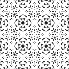 Seamless repeating pattern.  Black and white pattern for web page, textures, card, poster, fabric, textile.