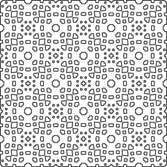 Fototapeta na wymiar Seamless repeating pattern. Black and white pattern for web page, textures, card, poster, fabric, textile.