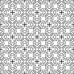 Seamless repeating pattern.  Black and white pattern for web page, textures, card, poster, fabric, textile.