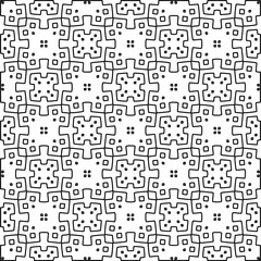 Seamless repeating pattern.  Black and white pattern for web page, textures, card, poster, fabric, textile.