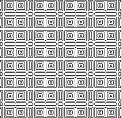 
Repeating patterns of lines.  Black and white pattern for web page, textures, card, poster, fabric, textile.