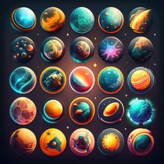 cosmic planet space galaxy ai generated