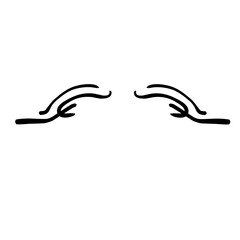 Obraz premium Doodle Border Line Vector