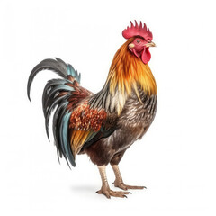 rooster isolated on white background