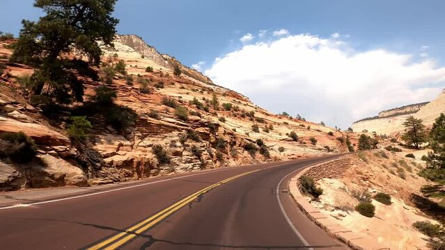 Zion 088 National Park Utah Driving