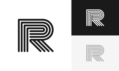 Initials R logo design. Initial Letter Logo Design Vector