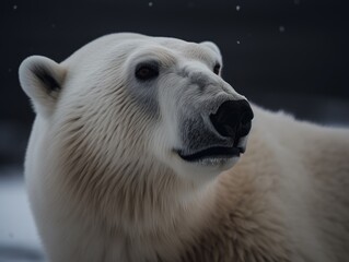 Naklejka na ściany i meble Polar Bear Majesty: Stunning Shot AI Generated