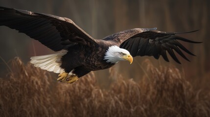 Stunning Eagle in Nature Scene: AI Generated
