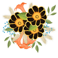 flower bouquet illustration