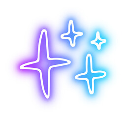 Obraz premium Set of Star neon