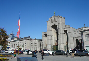 the beautiful church of the city of concepción in chile