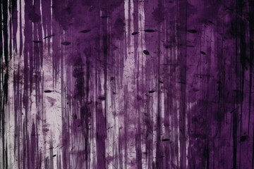 Dust scratches. Weathered overlay. Old film noise. Purple white smeared dirt stains texture on dark worn grunge illustration abstract background
