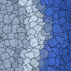 Geometric background with color cubes.m Design element. eps 10