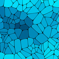 Stone plate paving pattern. Abstract geometric colorful shapes ornament vector texture. Blue Pebbls. eps 10